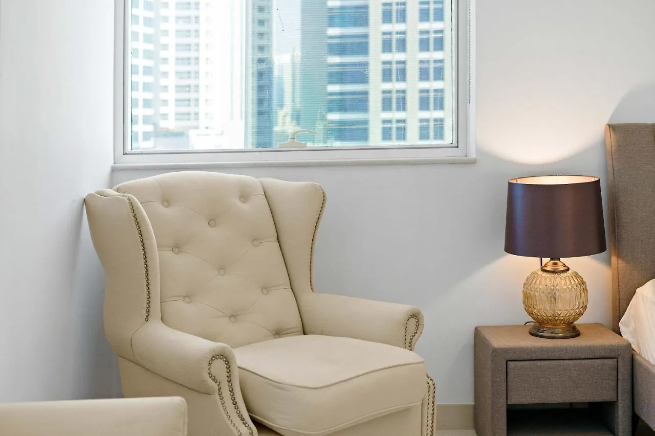 Apartman Homey 2Br Damac Maison Cour Jardin, Business Bay Dubaj